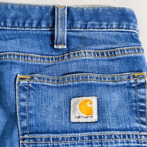 Carhartt Rugged Flex Relaxed Fit jeans men's size 40X34 ink blue colour straight - Picture 4 of 16